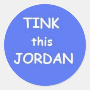 tink dieser Jordanien-Aufkleber Runder Aufkleber