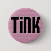 Tink Knopf - rosa Herzen Button (Vorderseite)