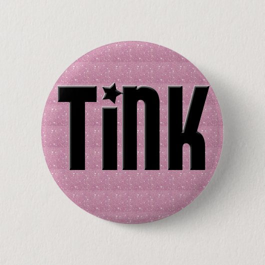 Tink Knopf - rosa Herzen Button (Vorderseite)