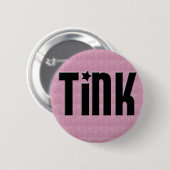 Tink Knopf - rosa Herzen Button (Vorne & Hinten)