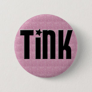 Tink Knopf - rosa Herzen Button