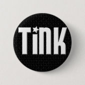 Tink Knopf - Schwarz-Sterne Button (Vorderseite)