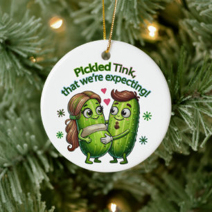 Tink mit Pickle, den wir erwarten Keramik Ornament