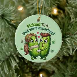 Tink mit Pickle, den wir erwarten Keramik Ornament