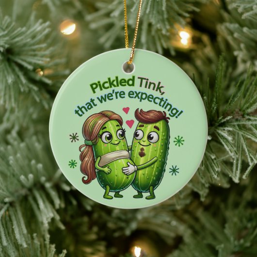 Tink mit Pickle, den wir erwarten Keramik Ornament (Baum)