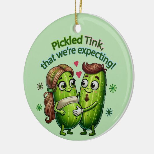 Tink mit Pickle, den wir erwarten Keramik Ornament (Links)