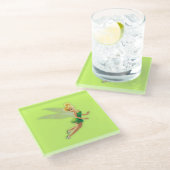 Tinker Bell Glass Coaster Glasuntersetzer (Schrägansicht)