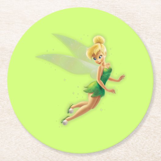 Tinker Bell Paper Coaster Runder Pappuntersetzer (Vorderseite)