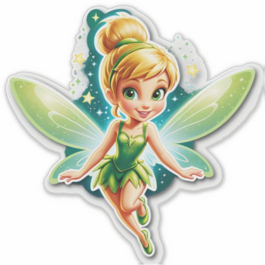 Tinker Bell’s Dawn of Birthday Wishes Aufkleber (Vorderseite)