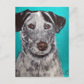 Tinker Painting - Heeler Mix Postkarte (Vorderseite)