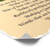 Tinker to Evers to Chance Chicago Cubs 1910 Gedich Poster (Ecke)