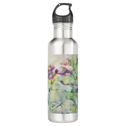 Tinkerbell. Blumen Trinkflasche (Vorderseite)