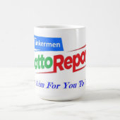 Tinkermen Lotto Bericht Logokombination Kaffeetasse (Mittel)