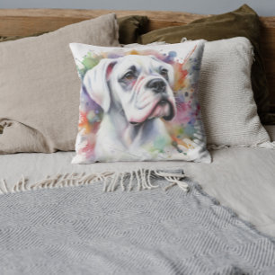 🐾 Tinkerspotter Boxer Dog Joy 🐾 Whimsical Boxer. Kissen