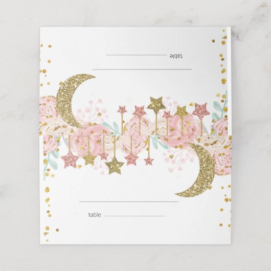 Tinkle Platzkarte (Außenseite Aufgefaltet)