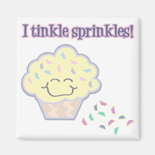 Tinkle Streusel lustiger Cupcake Magnet (Vorne)