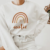 TINLEY Boho Burnt Orange Rainbow Sun Auntie Sweatshirt