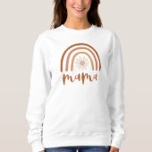 TINLEY Boho Burnt Orange Rainbow Sun Mama Sweatshirt (Vorderseite)