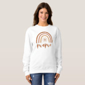 TINLEY Boho Burnt Orange Rainbow Sun Mama Sweatshirt (Vorne ganz)