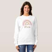 TINLEY Boho Burnt Orange Rainbow Sun Mama Sweatshirt (Vorne ganz)