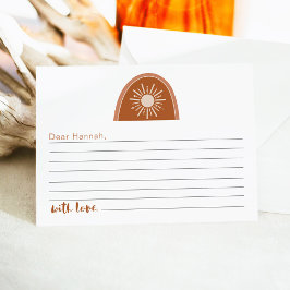 TINLEY Boho Rainbow 1. Geburtstagszeit Kapselkarte Begleitkarte