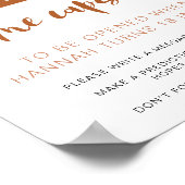 TINLEY Boho Rainbow 1st Birthday Time Capsul Pos Poster (Ecke)