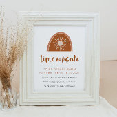 TINLEY Boho Rainbow 1st Birthday Time Capsul Pos Poster