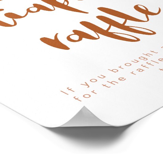 TINLEY Boho Terracotta Rainbow Diaper Raffelzeiche Poster (Ecke)