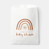 TINLEY Boho Terracotta Rainbow Sun Baby Einladung Geschenktütchen (Vorderseite)