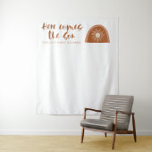 TINLEY Boho Terracotta Regenbogen Hier kommt der S Wandteppich (Beispiel)