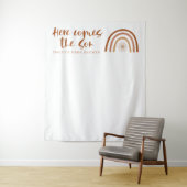 TINLEY Boho Terracotta Regenbogen Hier kommt der S Wandteppich (Beispiel)
