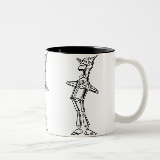 Tinman in der Liebe Zweifarbige Tasse (Rechts)
