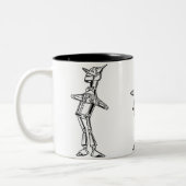 Tinman in der Liebe Zweifarbige Tasse (Links)
