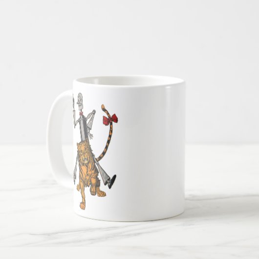 Tinman und Cofeis Lion Kaffeetasse (Vorderseite Links)