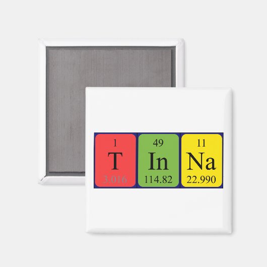 Tinna Periodenmagnet Magnet (Vorderseite/Rückseite)