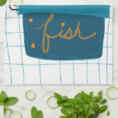 Tinned Fish Kitchen Towel Geschirrtuch (Gefaltet)