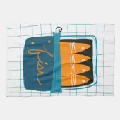 Tinned Fish Kitchen Towel Geschirrtuch (Horizontal)