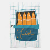 Tinned Fish Kitchen Towel Geschirrtuch (Vertikal)
