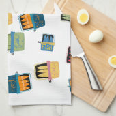 Tinned Fish Kitchen Towel Geschirrtuch (Viertel Falte)