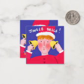 Tinnitus free Christmas Jingle Glocken Hören Mitteilungskarte (Vorderseite/Rückseite Beispiel)