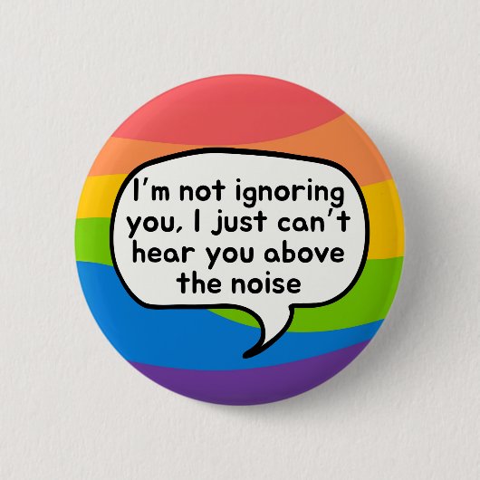 Tinnitus-Taste, ich ignoriere euch nicht oberhalb  Button (Vorderseite)