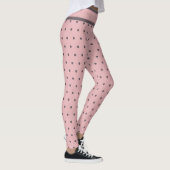 Tinny Polka Dots Pink Gray Leggings (Rechts)