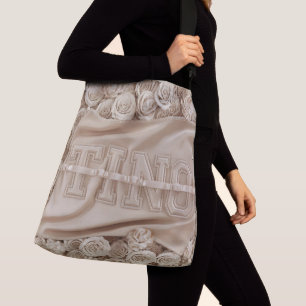 TINO bestickte Rose Tote Bag Tragetaschen Mit Langen Trägern