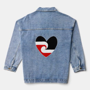 Tino Rangatiratanga Maori Fahne Jeansjacke