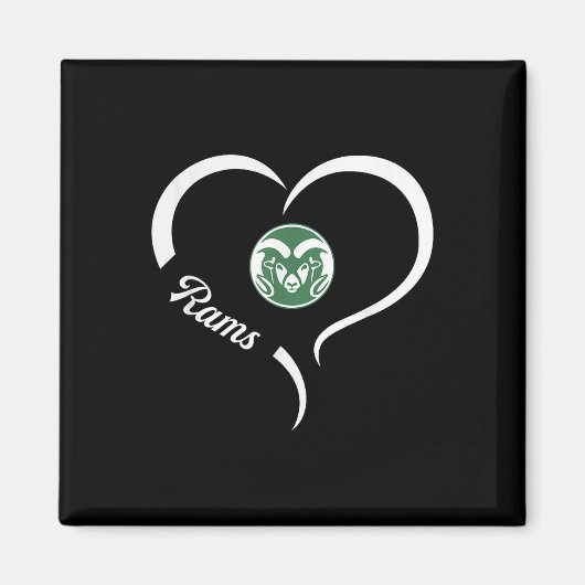 Tinora Rams Logo Halbherz Slogan Hs Magnet (Vorne)