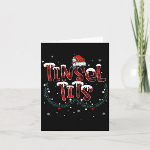 Tinsel &amp; Jingle Funny Matching Christmas Coupl Karte