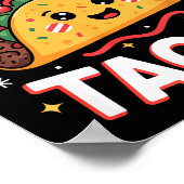Tinsel And Tacos Cute Christmas Mexican Food Fun Poster (Ecke)