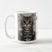 Tinsel das Weihnachts-Kätzchen Kaffeetasse (Links)
