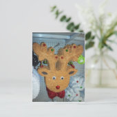 Tinsel Deer Postkarte (Stehend Vorderseite)