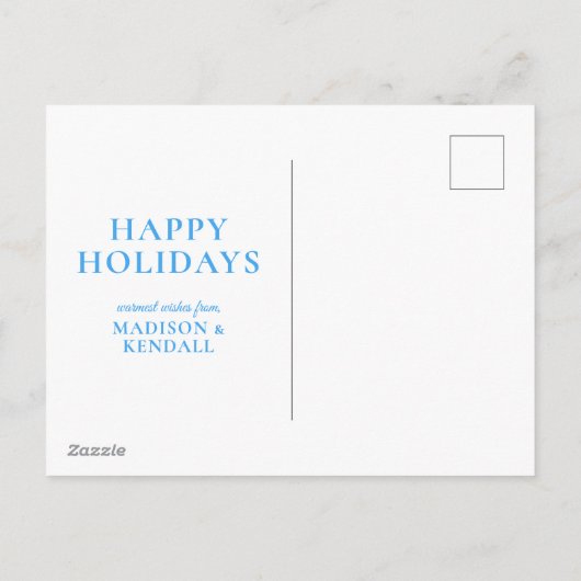 Tinsel & Glow Feiertagspostkarte (Rückseite)